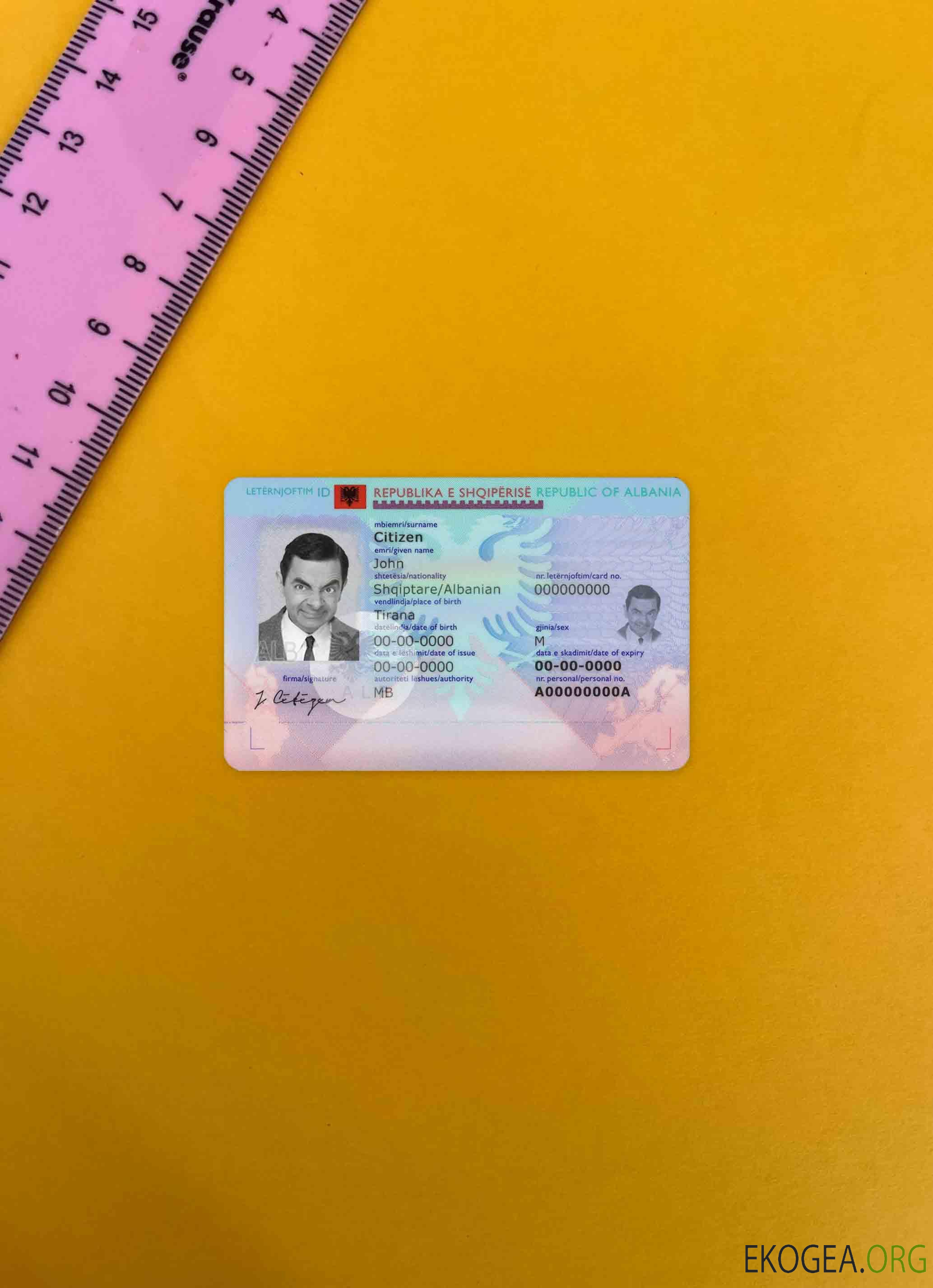 Albanie ID photolook AVANT